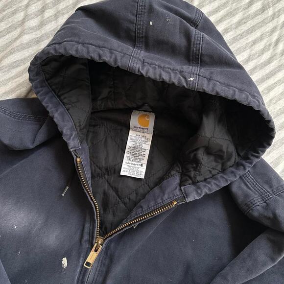 Vintage Oversized Painter Carhartt Hooded J280 Work Jacket - Picture 6 of 8